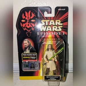Star Wars Episode I Qui-Gon Jinn Action Figure 1999 - NIB, Rare - MOC